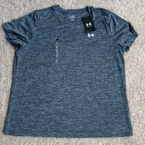 Under Armour Blue Short Sleeve Tee Moisture-Wicking Athletic